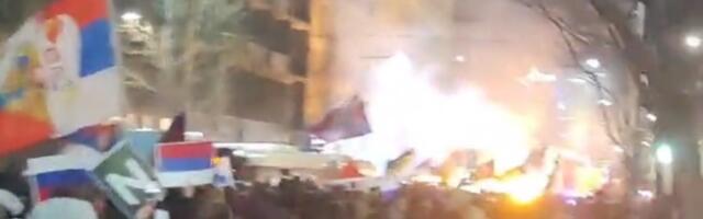 Protest podrške Rusiji u centru Beograda