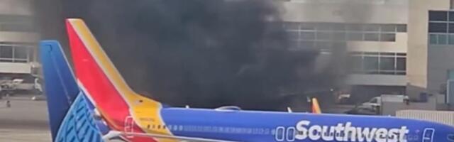 Požar u avionu: Crni dim kulja na sve strane, ljudi bežali preko krila (VIDEO)
