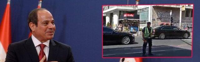 POGLEDAJTE PRATNJU EGIPATSKOG PREDSEDNIKA U BEOGRADU - policijski motori, vladina vozila, NA KROVOVIMA ZGRADA SPECIJALCI NADGLEDAJU OKOLINU!