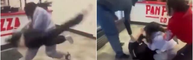 TINEJDŽERKA BACALA VRŠNJAKE PO PICERIJI! Napali su je na radnom mestu, ali nisu znali njenu tajnu! Prebila ih je, a onda su pobegli!