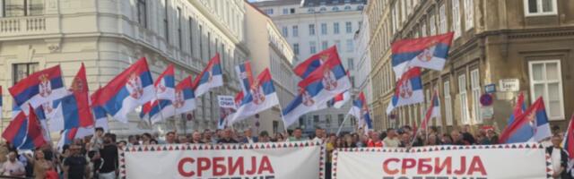 Srbija pobeđuje! Srpska dijaspora u Beču pokazala ogromnu ljubav prema otadžbini (FOTO)