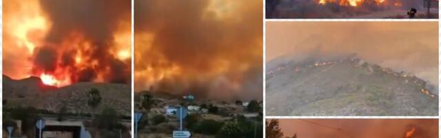 POŽAR VAN KONTROLE, GORE HILJADE HEKTARA ZEMLJIŠTA! Evakuisano više od 1.000 ljudi, angažovano više od 450 vatrogasaca!! Pakao na severoistoku Španije (VIDEO)