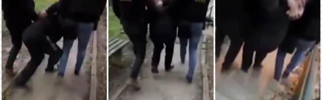 MUP OBJAVIO NOVI SNIMAK HAPŠENJA NAPADAČA SA NOVOG BEOGRADA Pogledajte kako su ga jake snage UKP izvukle iz stana (VIDEO)