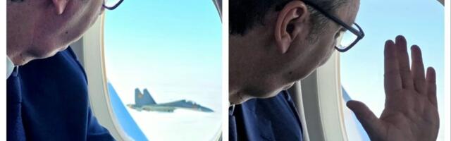 (VIDEO) U pratnji lovaca SU-30, stižemo u Astanu: Vučić se oglasio na Instagramu uoči dolaska u Kazahstan
