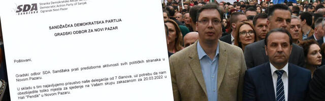 SKANDALOZNO – SDA moli da prisustvuje na Vučićevom mitingu!