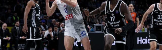 Budućnost u neizvesnom meču savladala Partizan u Morači i sklonila ga sa liderske pozicije u ABA ligi