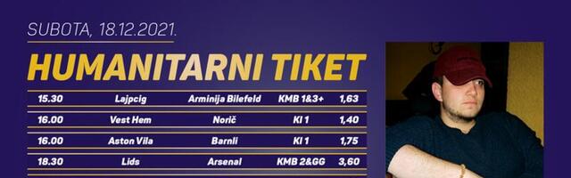 Humanitarni tiket u podne: Stefan Gajić tipuje za Koš za sreću