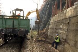 На деоници барске пруге при крају радови на осигурању стене због опасности од обрушавања