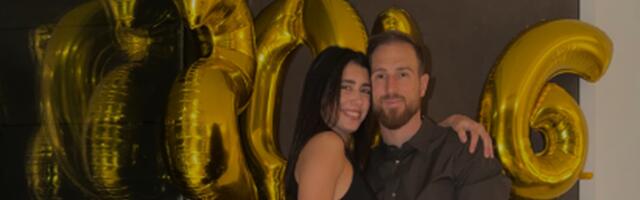 Mala crna haljina i baloni: Pogledajte kako je Olga Danilović sa Janom Oblakom proslavila dolazak 2026. /FOTO/