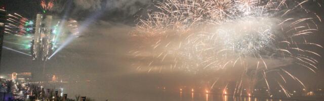 Belgrade welcomes new year with fireworks and lasers