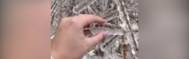 Prizor posle ledene kiše zalediće i vas (VIDEO)