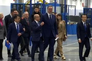 Отворена фабрика гума "Тојо Тајерс" у Инђији, Вучић: Планирају наставак инвестиција