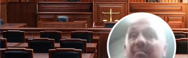 POGLEDAJTE SLIKE SRPSKOG ESKOBARA DOK PRETI SUDIJI! Kamere snimile kako prstom prelazi preko grla, sudija se sakrio na tajnu lokaciju! (FOTO)