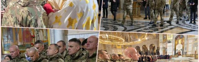 "BOŽIĆ NIJE OBIČAJ KOJI SE POKAZUJE, VEĆ ZAVET KOJI SE ŽIVI" Pripadnici SAJ na Božićnoj liturgiji: Vera, tradicija i otadžbina nose se u sebi (FOTO)