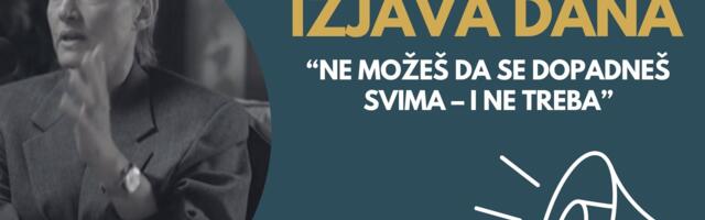 IZJAVA DANA: „Ne možeš da se dopadneš svima – i ne treba“
