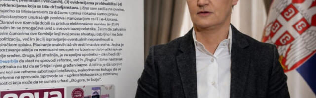 Брнабићева одговорила Новој С: Неистинама се припрема алиби за изборни неуспех