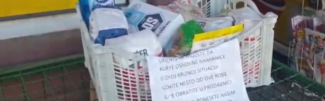 Više ovakvih ljudi, i svet bi bio lepše mesto: Užičanin daje besplatne namirnice za one koji ne mogu da ih kupe