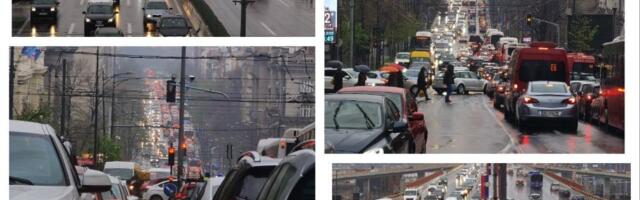 KOLAPS U BEOGRADU: Zbog blokadera velike gužve - maltretiranje Beograđana u toku (FOTO/VIDEO)