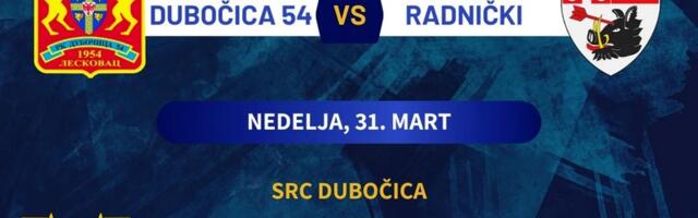 Rukometaši Dubočice protiv Radničkog za konačni plasman na tabeli