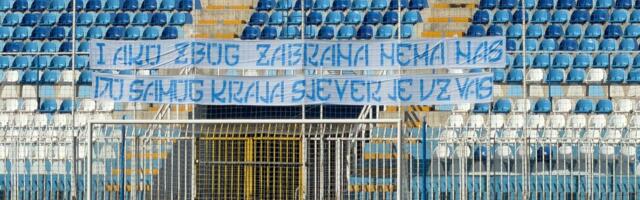 Pazarci razvili transparent pred utakmicu sa Partizanom, moćna poruka zbog suspenzije