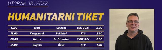 Humanitarni tiket u podne: Ljuban Masal tipuje za hemetologiju Dečje univerzitetske klinike “Tiršova”