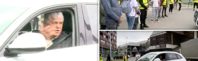 Incident kod suda u NS: Vozač probao da prođe kroz blokadu