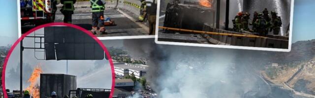 OGROMAN PLAMEN GUSTOG DIMA NADVIO SE NAD PUTEM! Kamion izgubio kontrolu, pa EKSPLODIRAO: Stravične scene, plamen progutao druga vozila, ima mrtvih (FOTO, VIDEO)