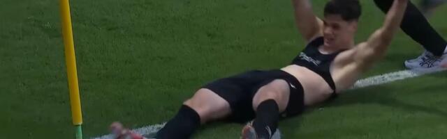 Bivši igrač Zvezde golom u 96. minutu doneo opstanak svom timu, a onda je zbog slavlja dobio crveni karton