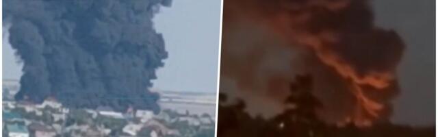 EKSPLOZIJE ODJEKNULE OD BELGORODA DO KRIMA! Kijev tokom noći snažno napao raketama i dronovima nekoliko ruskih regiona, industrijski objekti u plamenu (VIDEO)