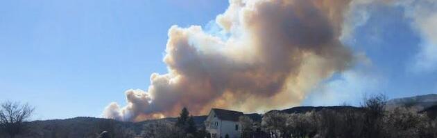 ŠUMSKI POŽAR KOD UŠĆA (VIDEO)