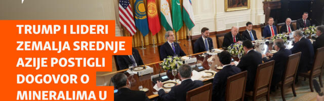Trump i lideri zemalja Srednje Azije postigli dogovor o mineralima u Washingtonu