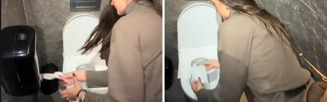 Anđela Đuričić pokazala šta prvo uradi kada uđe u javni toalet! Snimak izazvao haos na mrežama: "Fuj!"