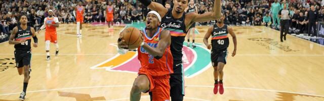 TEŽAK ŠAMAR ZA ŠEJA I EKIPU! Sparsi razbili Oklahomu - treći poraz Tandera u poslednjih pet utakmica! (VIDEO)