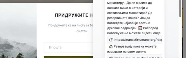 Manastir Tumane dobio virtuelnog monaha po imenu „Tumanko“