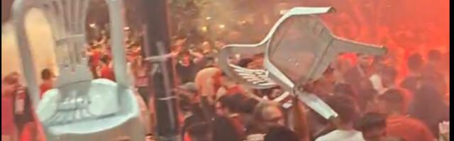 LUDNICA U PIREJU: Navijači Olimpijakosa na spektakularan način proslavili titulu Evrolige! (VIDEO)