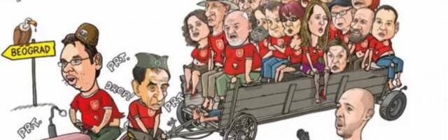 USTAŠKO LUDILO Na naslovnoj strani osvanula poruka Srbima: Srećan put, traktoristi! (FOTO)