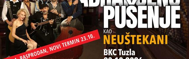 Zbog velikog interesovanja i rasprodatog koncerta 17.4.2026. u Tuzli, Zabranjeno pušenje kao Neuštekani održaće i drugi koncert 23.10.2026. u tuzlanskom BKC-u