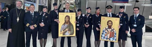 Svetinje preletele okean: Air Serbia prevezla ikone do Hrama Svetog Save u Njujorku