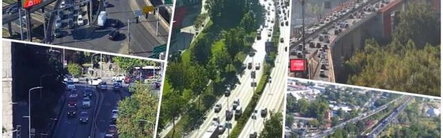 STVARAJU SE KOLONE ISPRED UŠĆA, GUŽVE NA GAZELI I AUTOKOMANDI: Solidan jutarnji špic u Beogradu, evo gde vozači danas gube najviše vremena (FOTO)