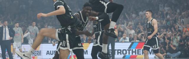 Partizan je šampion ABA lige! Počelo je veliko slavlje u Beogradskoj areni