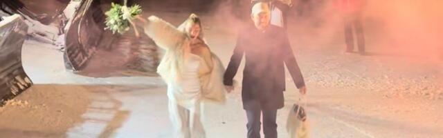 Bivši muž Anđelke Prpić se oženio nasred staze na Kopaoniku! Oko njih grtalice, mlada u venčanici i čizmama