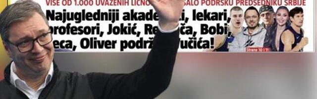 ViŠe od 1.000 javnih ličnosti podrzalo Vučića, KOMPLETAN SPISAK POGLEDAJTE U DANAŠNJEM ŠTAMPANOM IZDANJU INFORMERA!