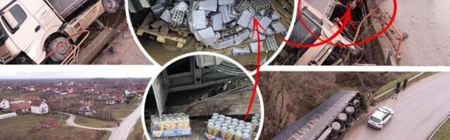 STRAVIČNE SLIKE KOD ČAČKA! Šleper sleteo sa puta - SAOBRAĆAJ OBUSTAVLJEN! (FOTO, VIDEO)