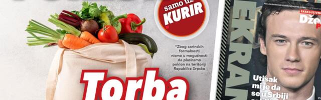 Poklon koji svima treba! Uz Kurir u petak, 13. marta stižu TV ekran i torba za kupovinu!