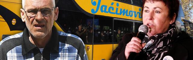 KAKVA "ELITNA" PODRŠKA SKUPU PRIVATNE TV N1! Jaćimović dovezao ljude autobusima, Bralovićka među "viđenijim" saborcima (VIDEO)