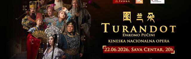 Kineska nacionalna opera sa delom “Turandot” u Beogradu 22. juna 2026.