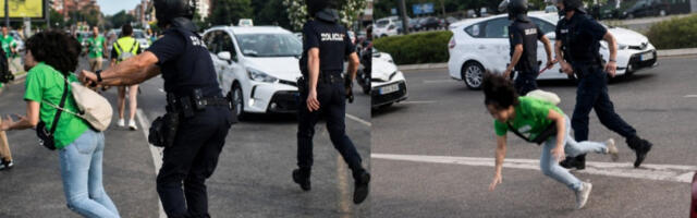 Снимак из Валенсије као одговор онима који нападају српску полицију