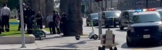 Robot dostavljač kompanije Uber lagano pregazio preko policijskog mesta zločina