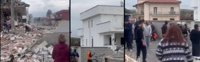 Pakao u Rimu: Eksplozija zbrisala zgradu sa lica zemlje (VIDEO)