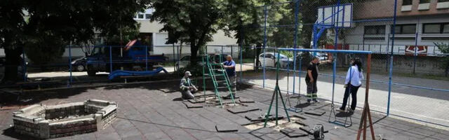 Rekonstruiše se najstarije dečje igralište na Bubnju (FOTO)